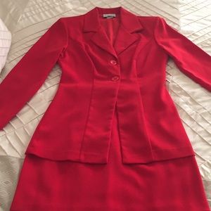 Breakin’ Loose Red 2 Piece Skirt Suit